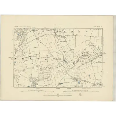 1882 Map of Norfolk LXXXIV.SE, 1885 Print