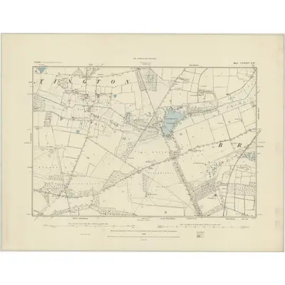1882 Map of Norfolk LXXXIV.SW, 1884 Print
