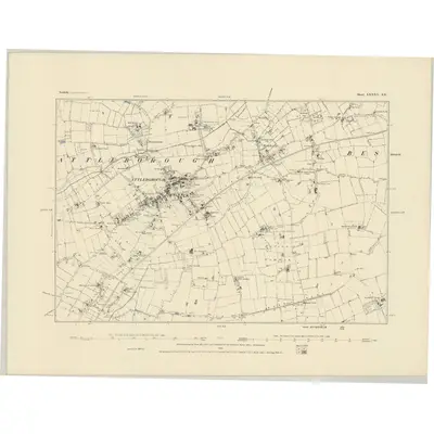 1881 Map of Norfolk LXXXV.SE, 1884 Print