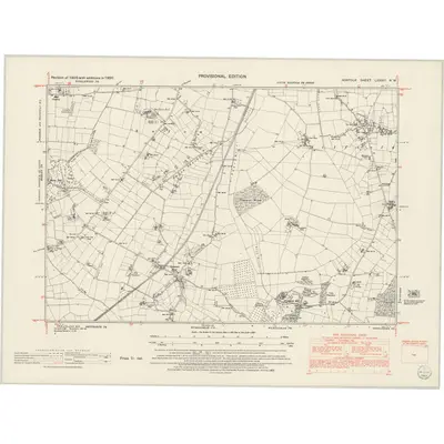 1950 Map of Norfolk LXXXVI.NW, 1953 Print