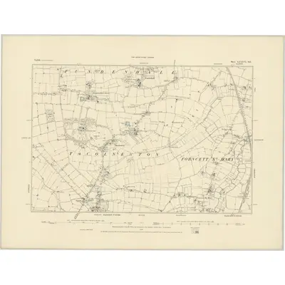 1880 Map of Norfolk LXXXVI.SE, 1884 Print