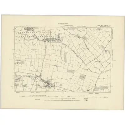 1880 Map of Norfolk LXXXVII.SE, 1887 Print