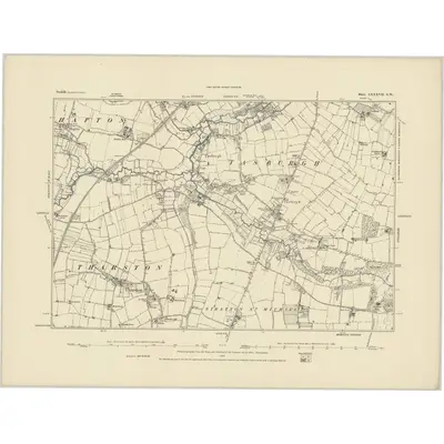 1880 Map of Norfolk LXXXVII.SW, 1885 Print