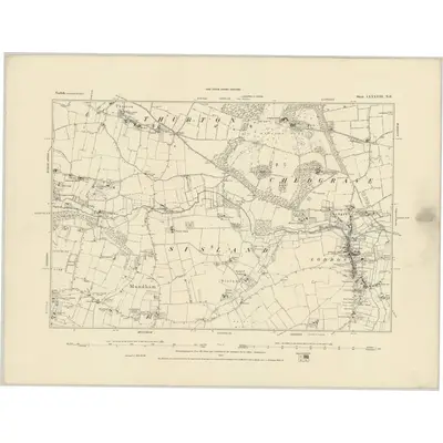 1880 Map of Norfolk LXXXVIII.NE, 1884 Print