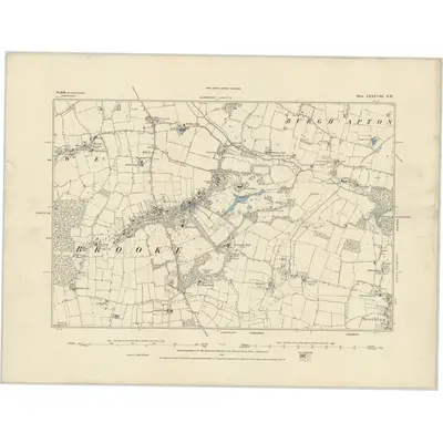 1880 Map of Norfolk LXXXVIII.NW, 1885 Print