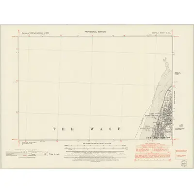 1950 Map of Norfolk V.NE, 1952 Print