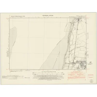 1950 Map of Norfolk V.SE, 1952 Print