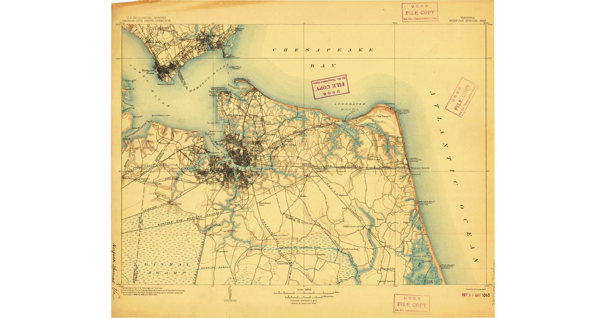 1900 1909 Maps of Parkview Chesapeake - Norfolk Va Usgs Topo 1907 Og 1200x630