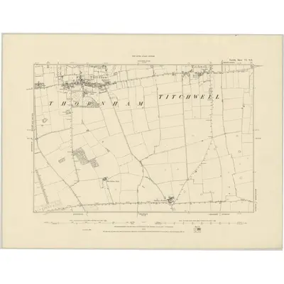 1886 Map of Norfolk VI.NE