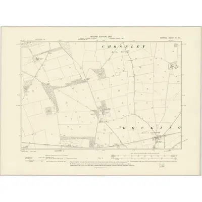 1904 Map of Norfolk VI.SE, 1907 Print