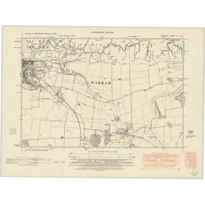 1950 Map of Norfolk VIII.NE, 1952 Print