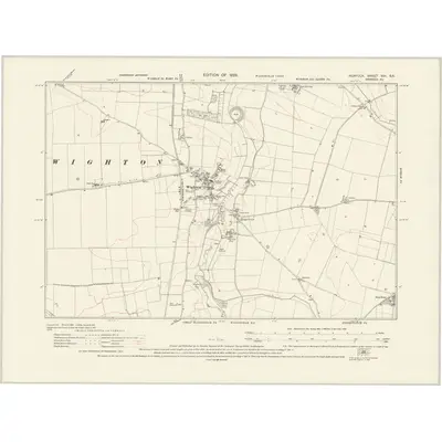 1926 Map of Norfolk VIII.SE, 1929 Print