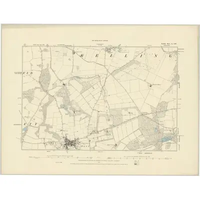 1886 Map of Norfolk X.SW