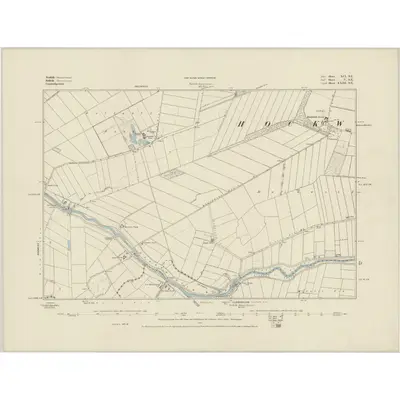 1881 Map of Norfolk XCI.SE, 1884 Print