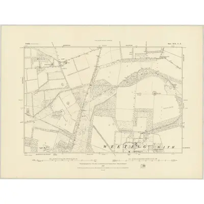 1882 Map of Norfolk XCII.NE, 1884 Print