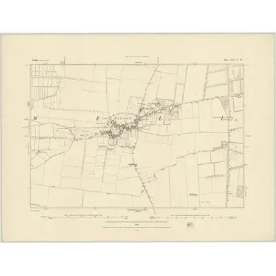 1883 Map of Norfolk XCII.NW, 1884 Print