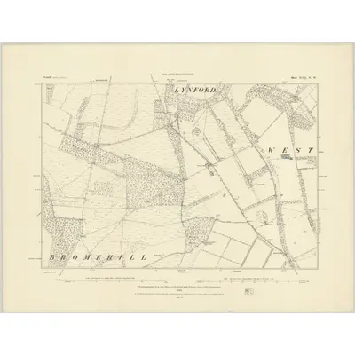 1882 Map of Norfolk XCIII.NW, 1884 Print