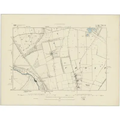 1881 Map of Norfolk XCIII.SE, 1884 Print