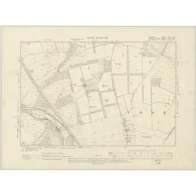 1903 Map of Norfolk XCIII.SE, 1905 Print