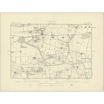 1882 Map of Norfolk XCIV.NE, 1883 Print