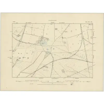 1882 Map of Norfolk XCIV.SW, 1886 Print