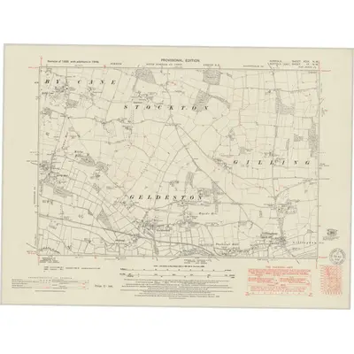 1946 Map of Norfolk XCIX.NW, 1951 Print