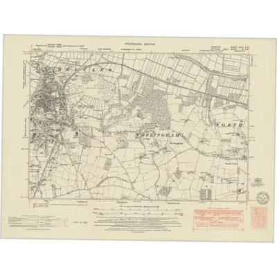 1947 Map of Norfolk XCIX.SE, 1951 Print