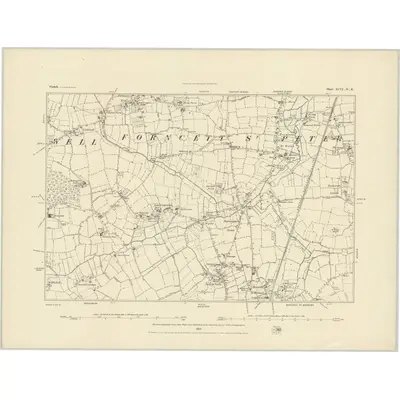 1882 Map of Norfolk XCVI.NE, 1884 Print