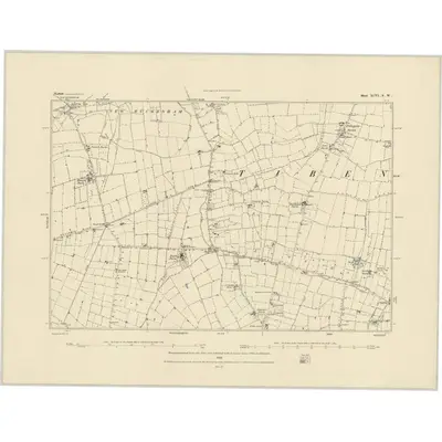 1882 Map of Norfolk XCVI.SW, 1885 Print