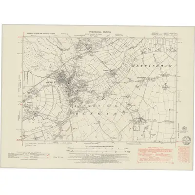 1946 Map of Norfolk XCVIII.SE, 1951 Print