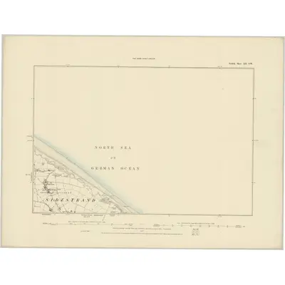 1885 Map of Norfolk XII.SW, 1886 Print