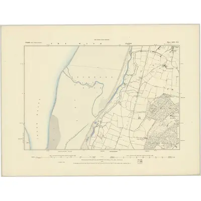 1885 Map of Norfolk XIII.NE, 1886 Print