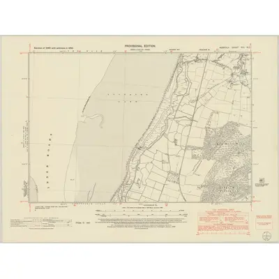 1950 Map of Norfolk XIII.NE, 1952 Print