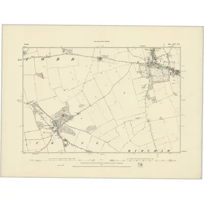 1885 Map of Norfolk XIV.NE, 1886 Print