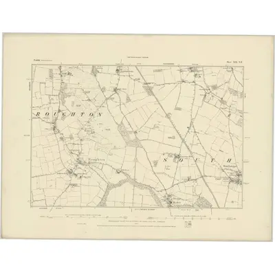1885 Map of Norfolk XIX.NE