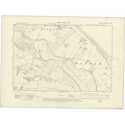 1905 Map of Norfolk XLI.NE, 1907 Print