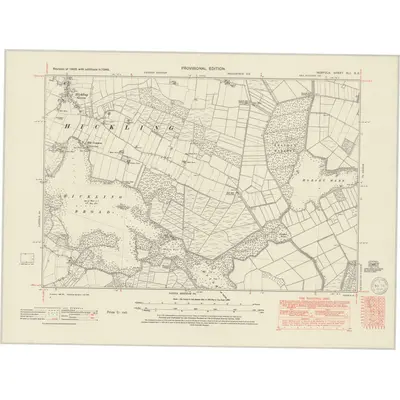 1946 Map of Norfolk XLI.SE, 1950 Print