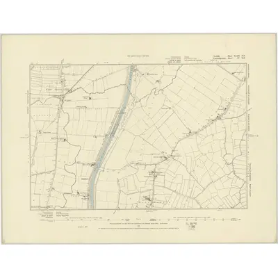 1886 Map of Norfolk XLIII.NE, 1887 Print