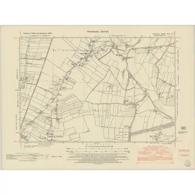 1950 Map of Norfolk XLIV.NE, 1952 Print
