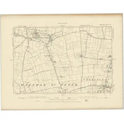 1886 Map of Norfolk XLIV.NW