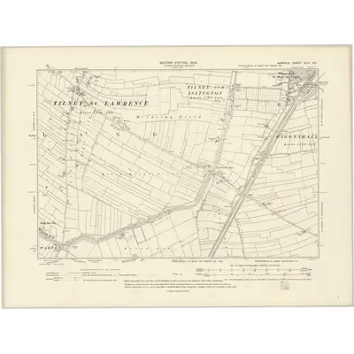 1904 Map of Norfolk XLIV.SE, 1906 Print