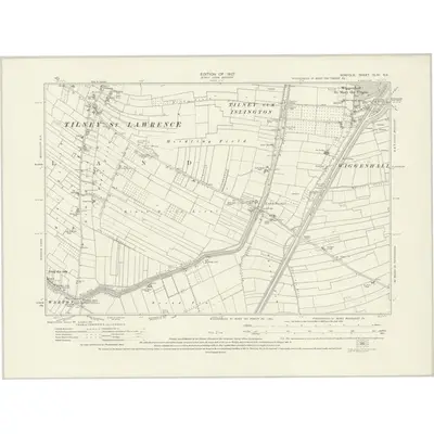 1925 Map of Norfolk XLIV.SE, 1927 Print