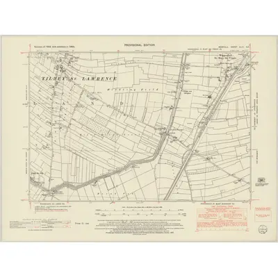 1950 Map of Norfolk XLIV.SE, 1952 Print