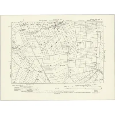 1925 Map of Norfolk XLIV.SW, 1927 Print