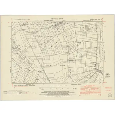 1950 Map of Norfolk XLIV.SW, 1952 Print