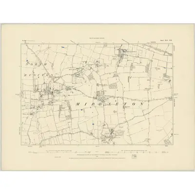 1884 Map of Norfolk XLV.NE