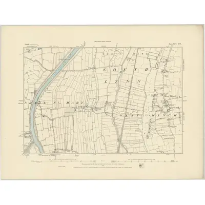 1884 Map of Norfolk XLV.NW
