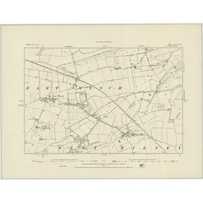 1884 Map of Norfolk XLVI.NW