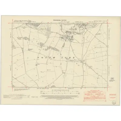 1950 Map of Norfolk XLVII.SW, 1952 Print