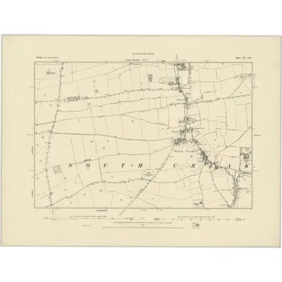 1885 Map of Norfolk XV.NE, 1886 Print
